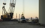 Bridge construction, early morning