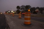 Barricades Night Fog 1