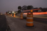 Barricades night fog 2